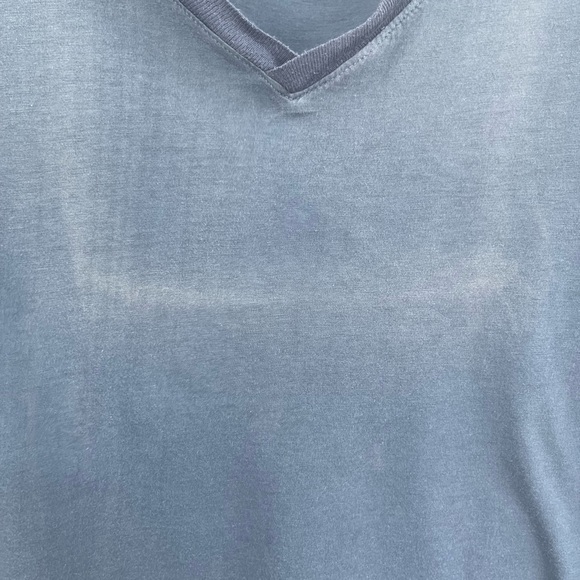 Women’s Anthropologie blue Michael stars suprima cotton v neck size xs - Picture 3 of 6